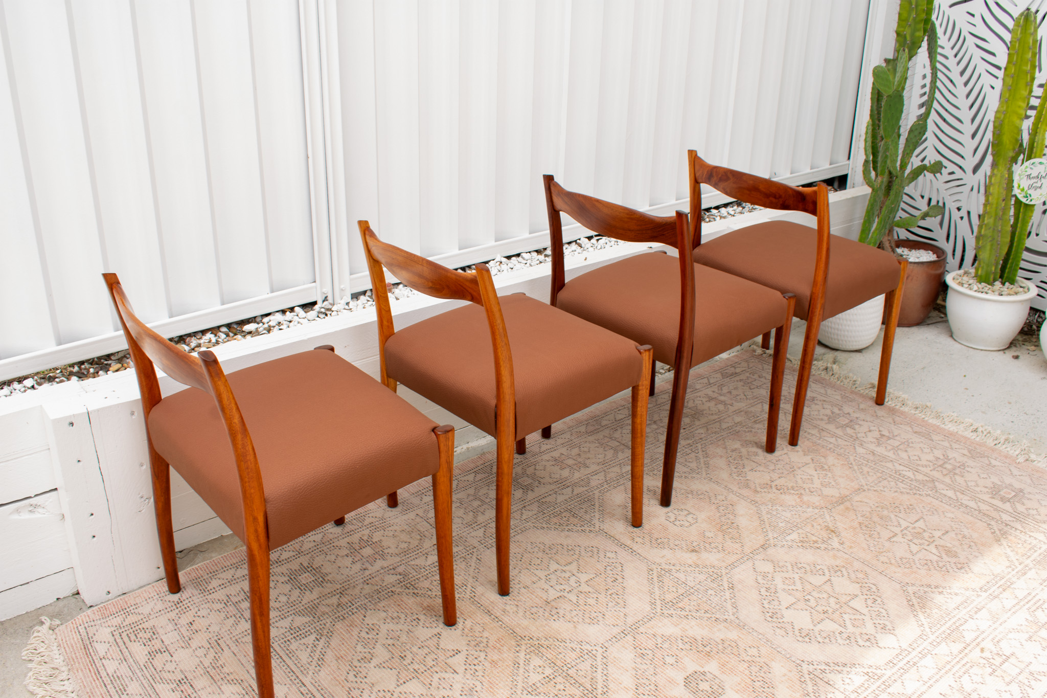 Set of 4 Iconic Fler 64 Dining chairs Fully Restored Mid Century